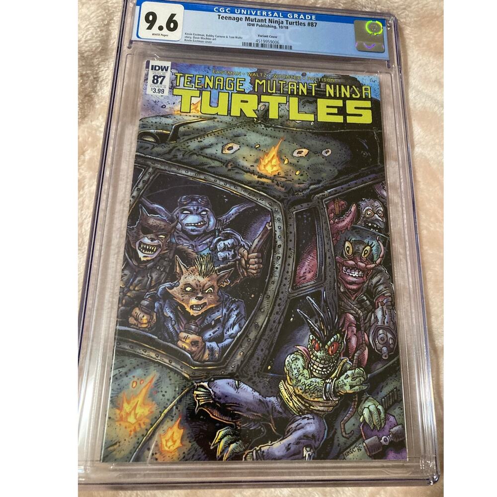 Comic TMNT Teenage Mutant Ninja Turtles #87 Cover B Variant IDW 2018 CGC 9.6